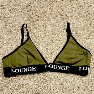 Lounge unpadded triangle bralette